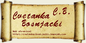 Cvetanka Bošnjački vizit kartica
